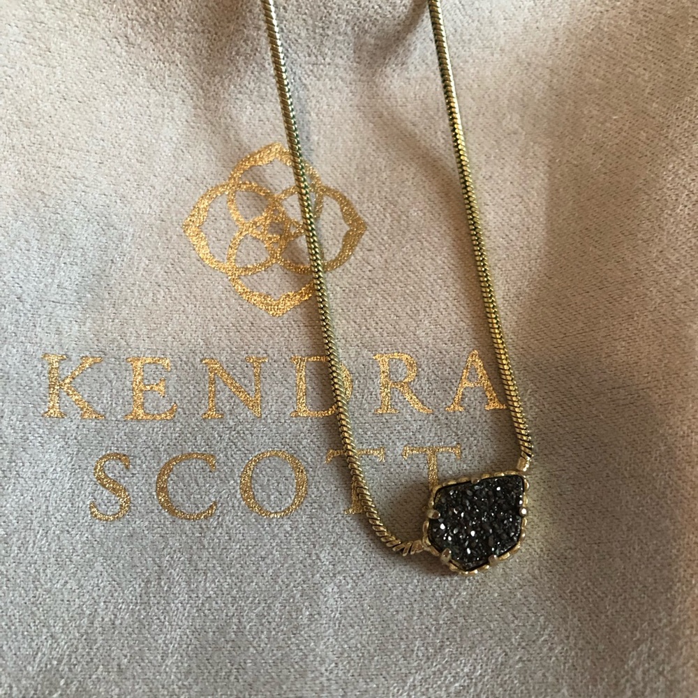 Kendra Scott Gray Drusy Necklace